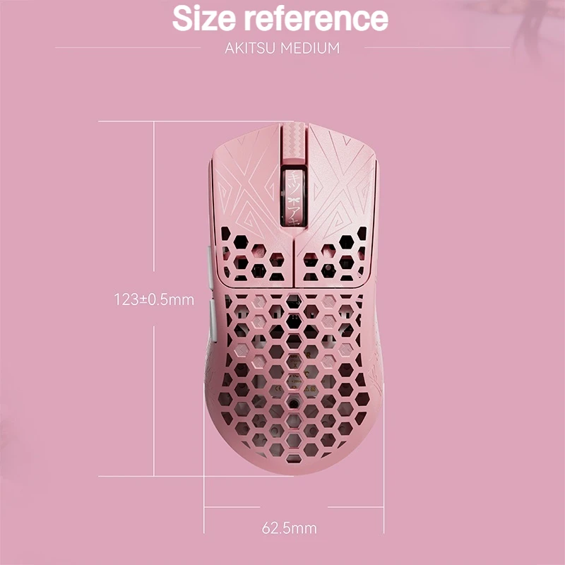 AKITSU MEDIUM VANCER x TENKO collaboration edition Carbon Fiber Ultra-Lightweight Wireless E-Sports 8K Gaming Mouse Size M