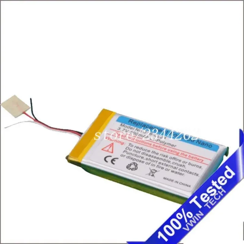 For Nano1 Battery for iPod Nano 1 1st Gen MP3 1GB 2GB 4GB 616-0223 616-0224 Batterie Bateria Batteriej