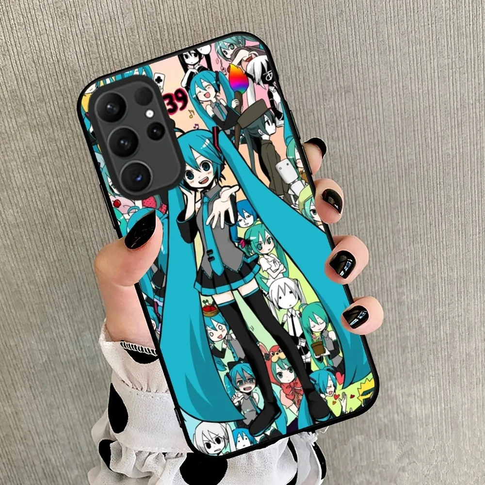 bilibili Virtual Idol Singer H-Hatsune M-Miku Phone Case For Samsung Galaxy S24 S22 S23 S30 Note 20 10 Plus Lite FE ULTRA Shell