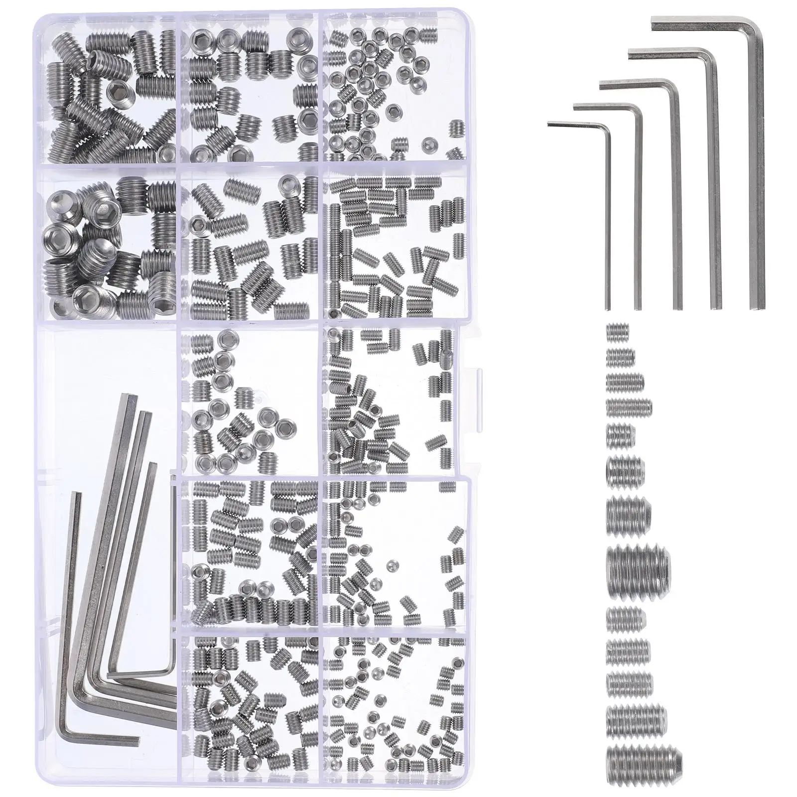 

Hexagon Socket Head Set 304 Stainless Steel Small Screws Assortment Kit for Computer Door H les Repair Screw for bathroom