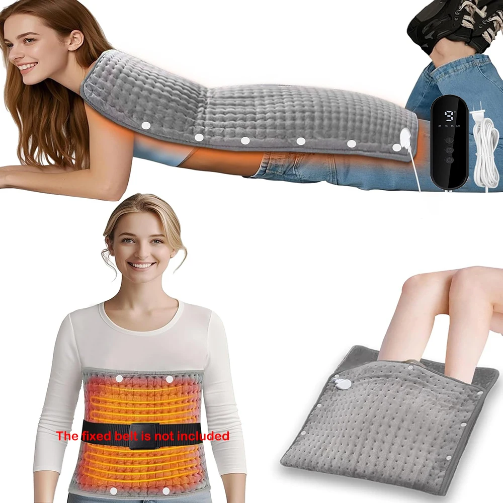 

Electric Heating Pad Shoulder Back Leg Pain Relief Physiotherapy Winter Heater Timed Temperature Control Heating Blanket Mat