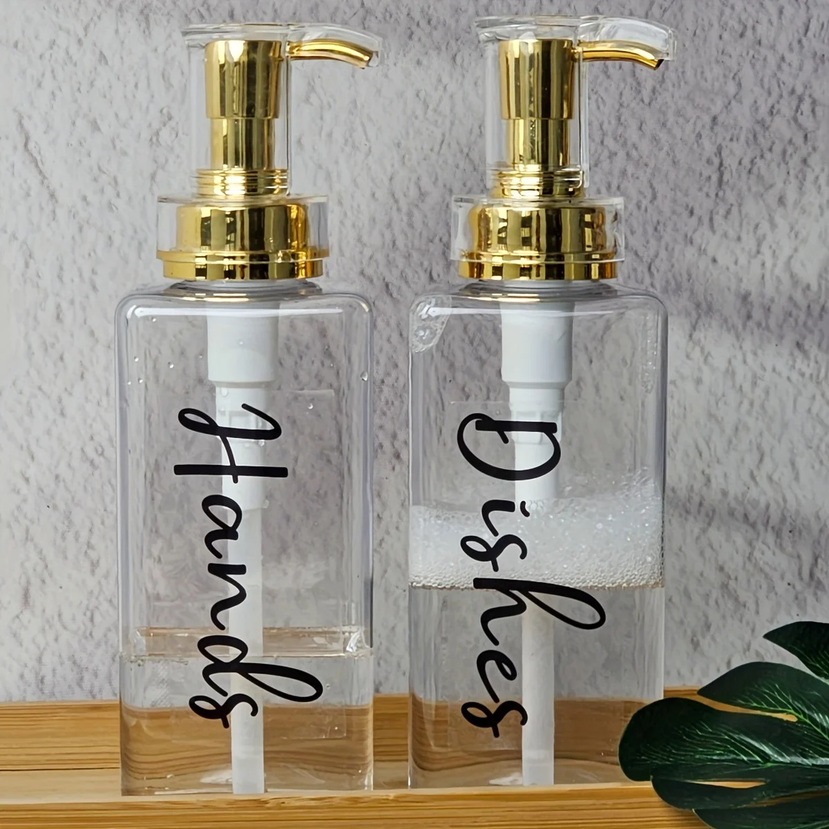 2pcs Farmhouse Hand And Dish Soap Dispenser - Refillable Liquid Soap Dispenser With Pump For Kitchen and Bathroom- Convenient