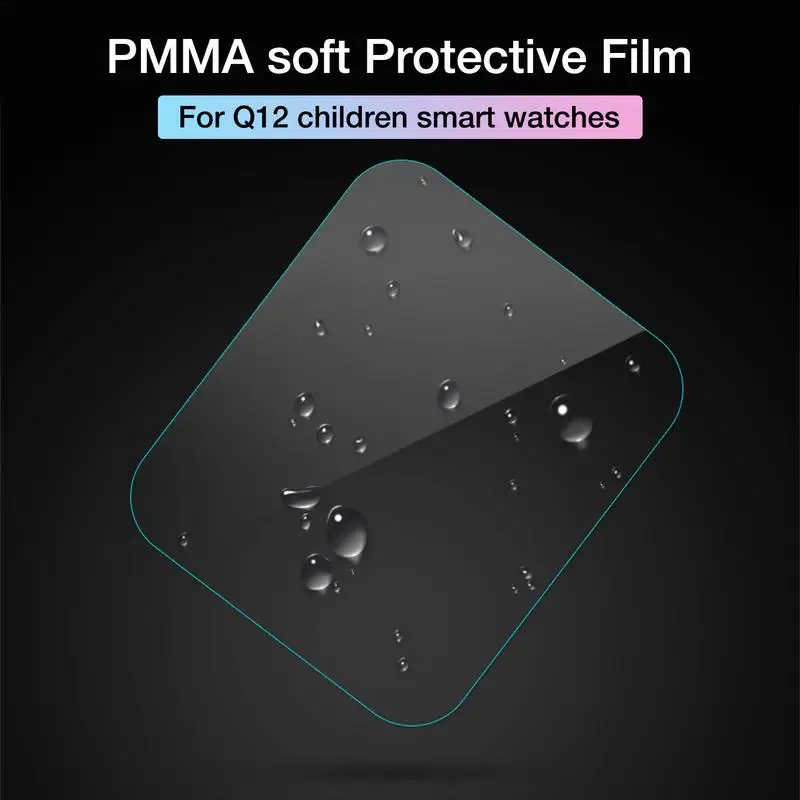 Children Watch Protective Film For Q12 Soft Clear SmartWatch Screen Protector Guard Kids Smart Watch Full-Screen Cover Set