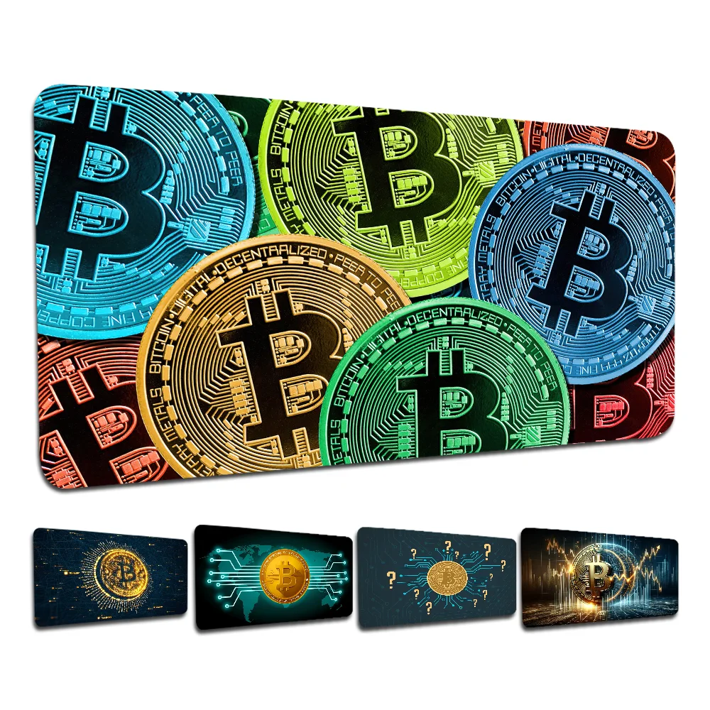 Bitcoin Logo New Arrivals Gamer Speed Mice Retail Small Rubber Mousepad Size for big CSGO Game Desktop PC Laptop