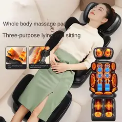 Electric Massage Mattress Vibrating Heating Massager Cushion for Neck Back Foot Full Body Pain Stress Relief Body Muscle Relax