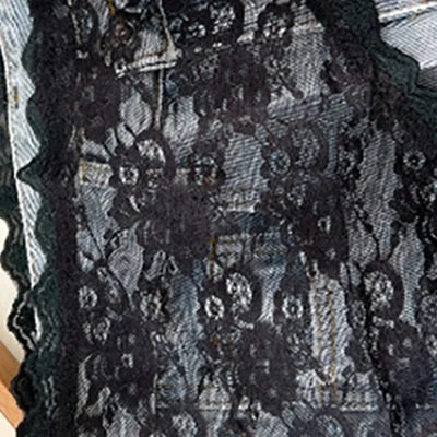 Butt-Curtain Half Skirt, Soft Lace Trimmed Small Apron; Triangle Skirt and Korean Spring Inspired Headband in INS Style