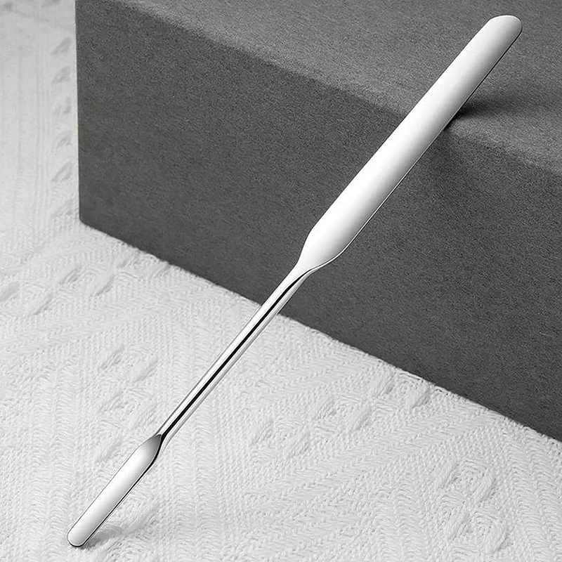 Spatule en métal inoxydable pour remuer le gel, accessoire pour nail art, ombre à barrage, crème, épingle à ongles, pigments, outils Assad, nouveauté