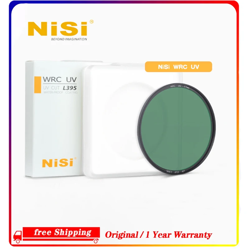 NiSi 37mm-86mm WRC UV Lens Filter, L395 UV Block Coating, Waterproof High Transmittance Camera Lens Protection Filter