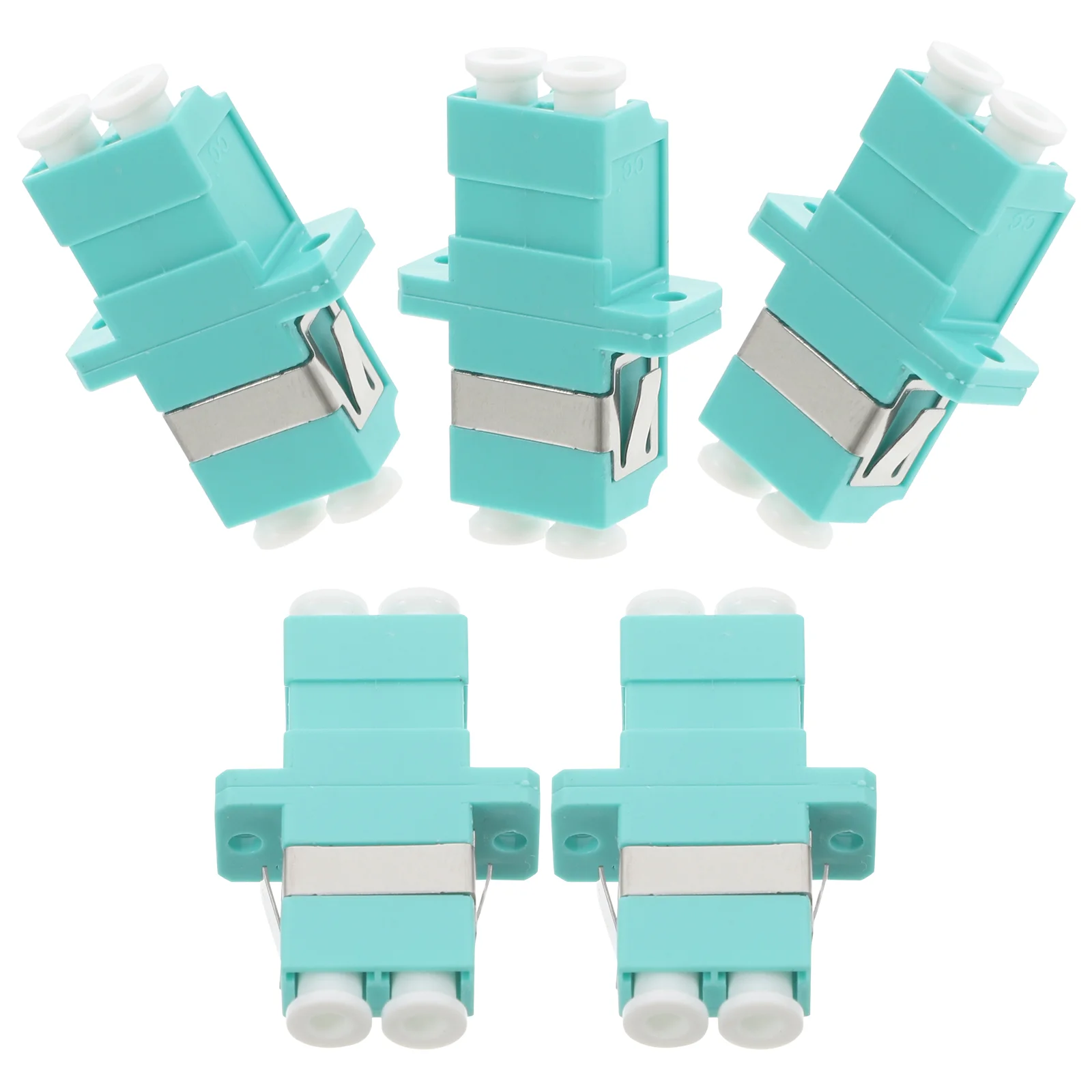 

5 Pcs Tensioner Regulator Fiber Optic Adapter Extender Coupler Connector Lc Optical Connectors Sky-blue