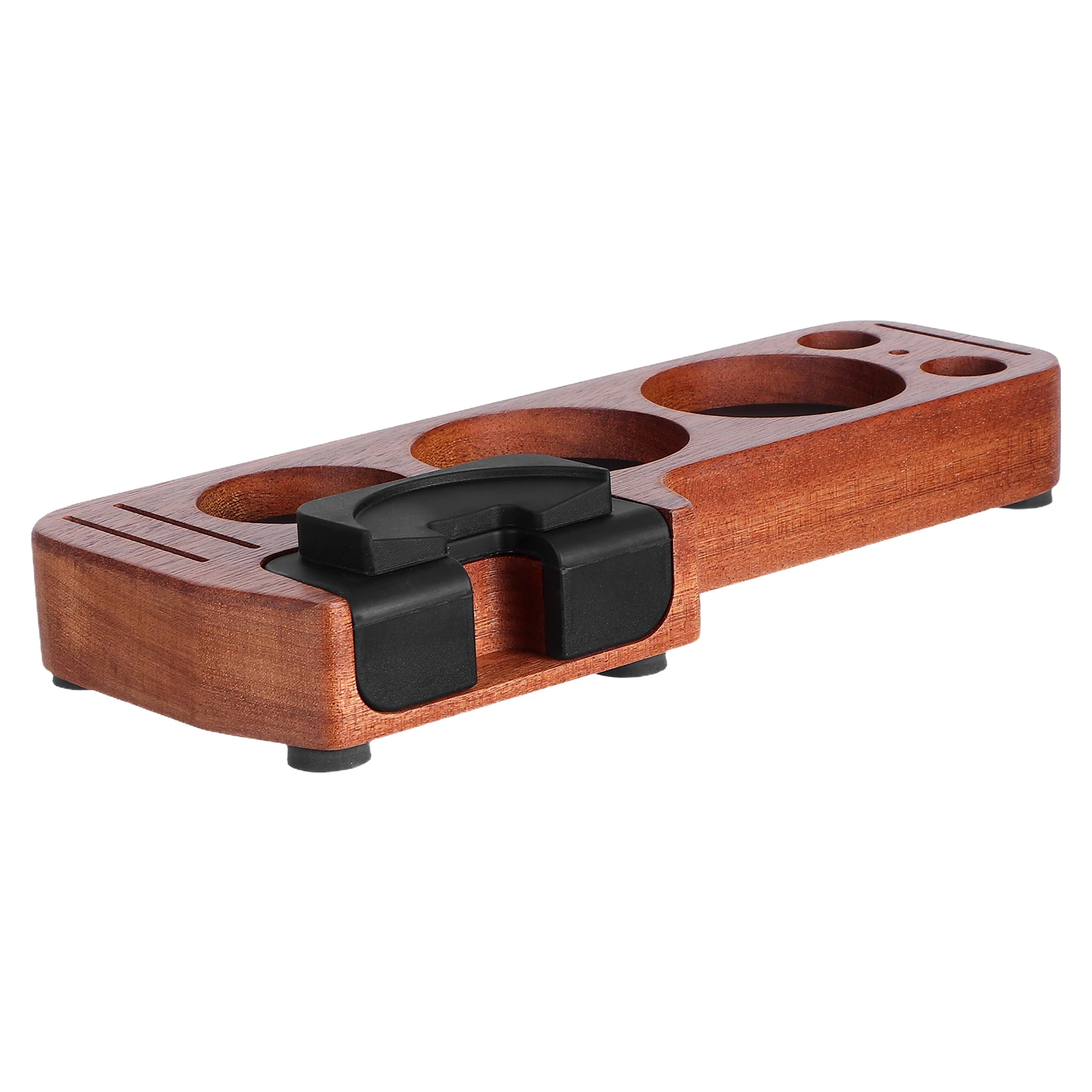 

Деревянная подставка для тампера для кофе ручной работы, стабильное основание, подходит для портафильтров 51 мм, 58 мм, аксессуары для кофе эспрессо