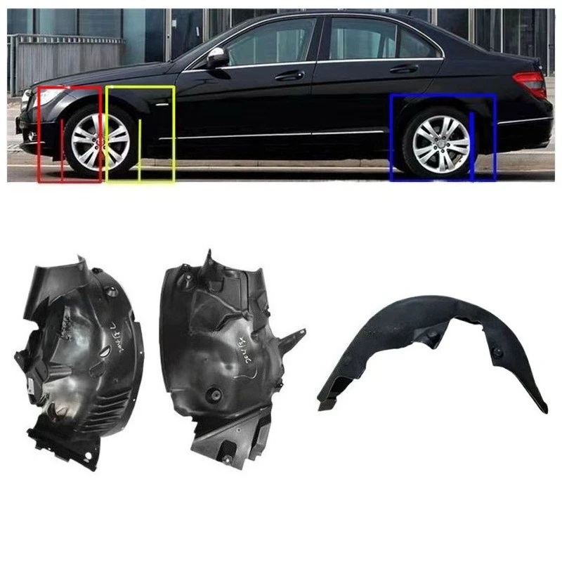 

Front/ Rear Left/ Right Side Fender Liner New 2046906030/ 2046905930 for 2012-2015 Mercedes-Benz C300 C250 C350