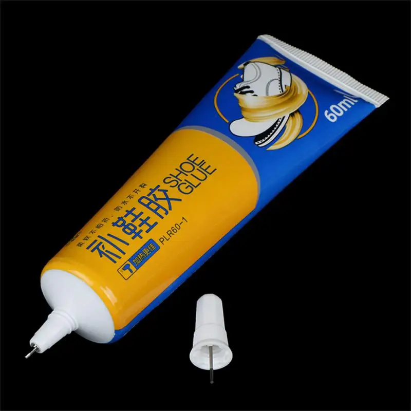 60ml Shoe Glue Professional Shoe Repair Waterproof Glue Sealant Worn Shoe Glue Adhesive Tube Fix Soles Heels Leather Rubber Boot