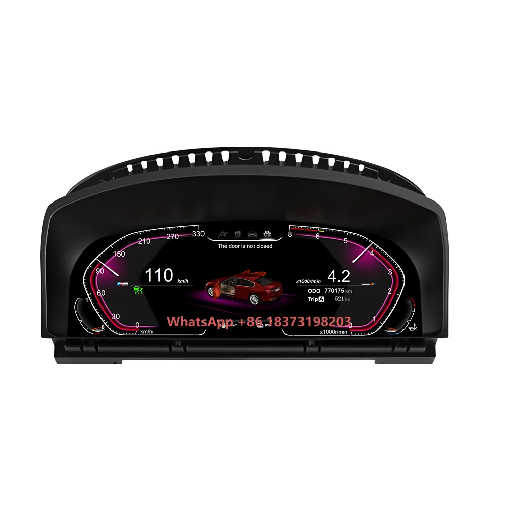 Linux System 12.3 Inch Lcd Display Screen Car Instrument Dashboard Digital Cluster for 7 Series E65 E66 2001-2008