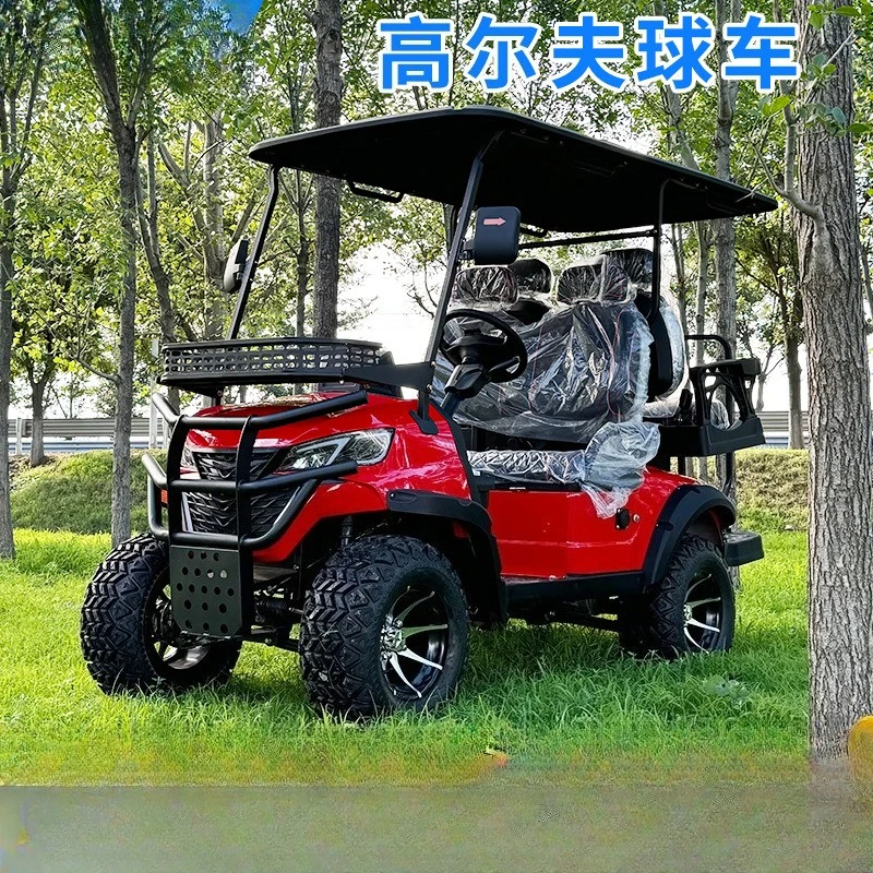 Fuel electric golf cart tourist attraction four-wheel sightseeing car four-wheel drive off-road hunting vehicle