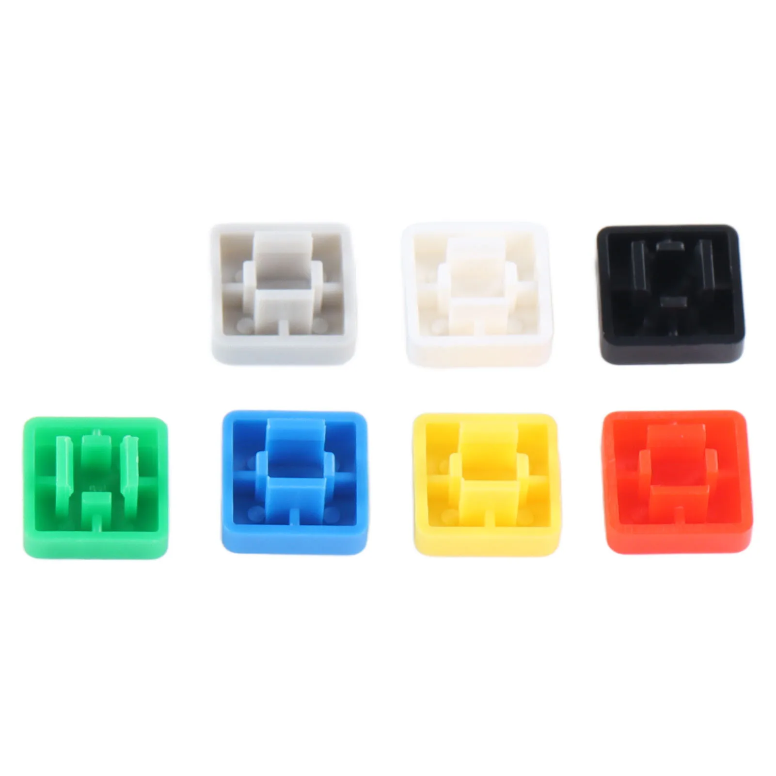 

Push Button Switch Caps Tactile Push Button Switch Cap Industrial Supplies Square Straight Key Power Switch Cap 7 Color A14