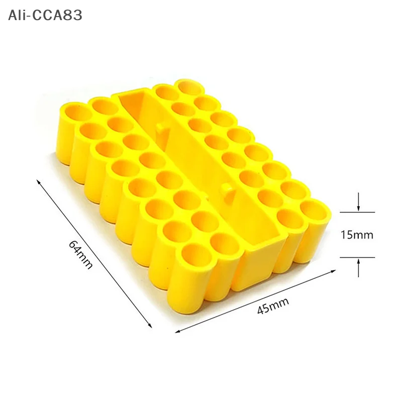 ที่เก็บดอกไขควง HMA73-1/2/5 ชิ้น 32 ช่อง สำหรับดอกไขควงหกเหลี่ยม ที่เก็บดอกสว่าน สำหรับเก็บดอกไขควงขนาด 6.35 มม. กล่องเก็บของ
