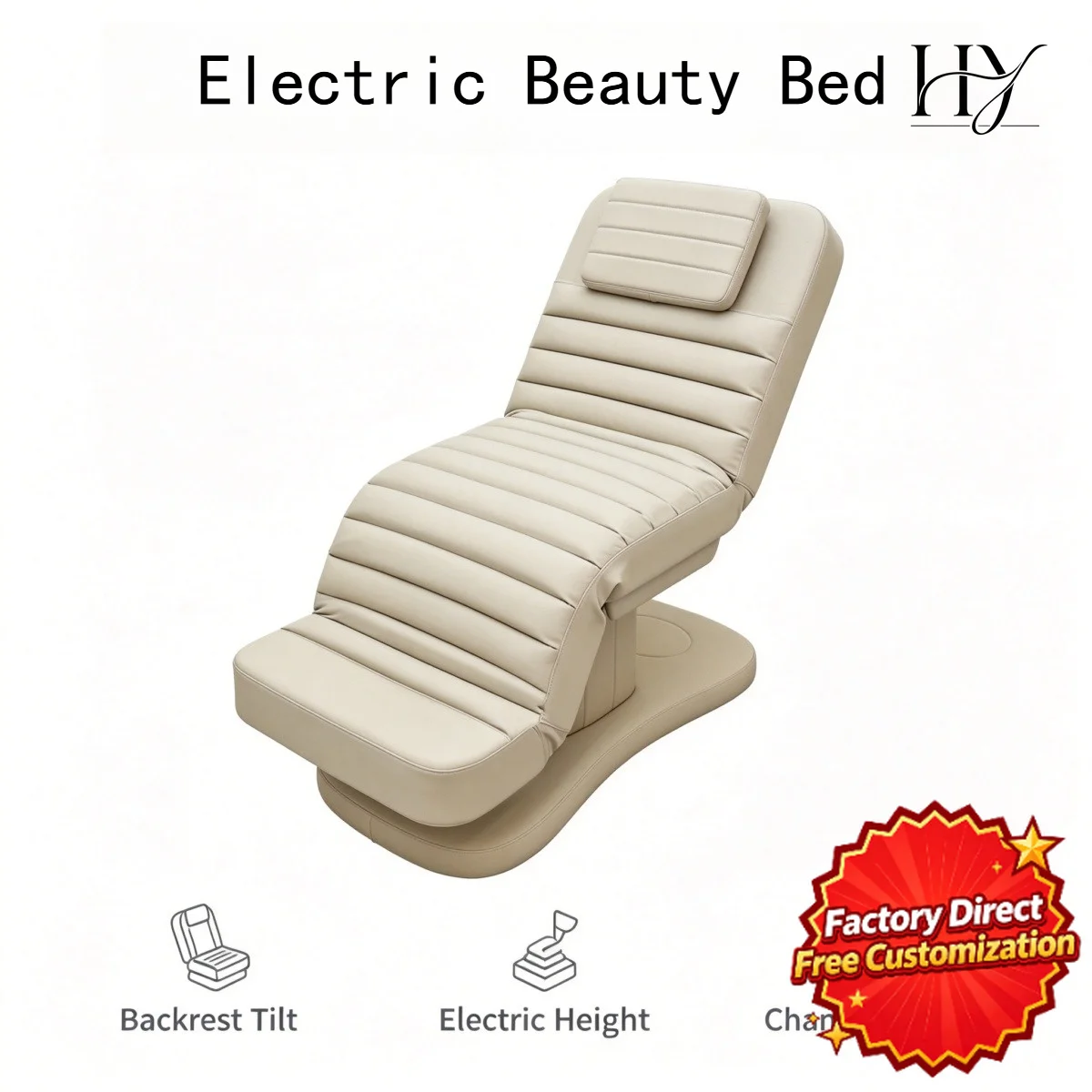 Clearance Electric Beauty Bed Germany Warehouse Fast Delivery Adjustable Massage Table for Spa Salon Tattoo