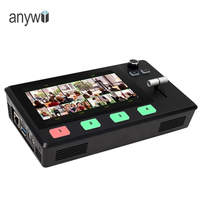 2026 BS1 Multi Camera 4k Input Video Switcher Live Streaming Broadcast Joystick Control Studio Mixer Video Camera Switcher