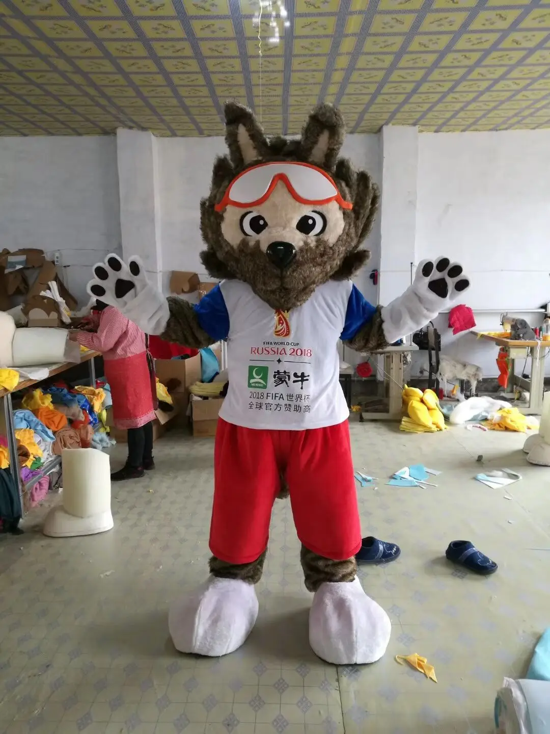 football wolf mascot costume custom fancy costume anime cosplay kit mascotte theme fancy dress carnival costume 41846