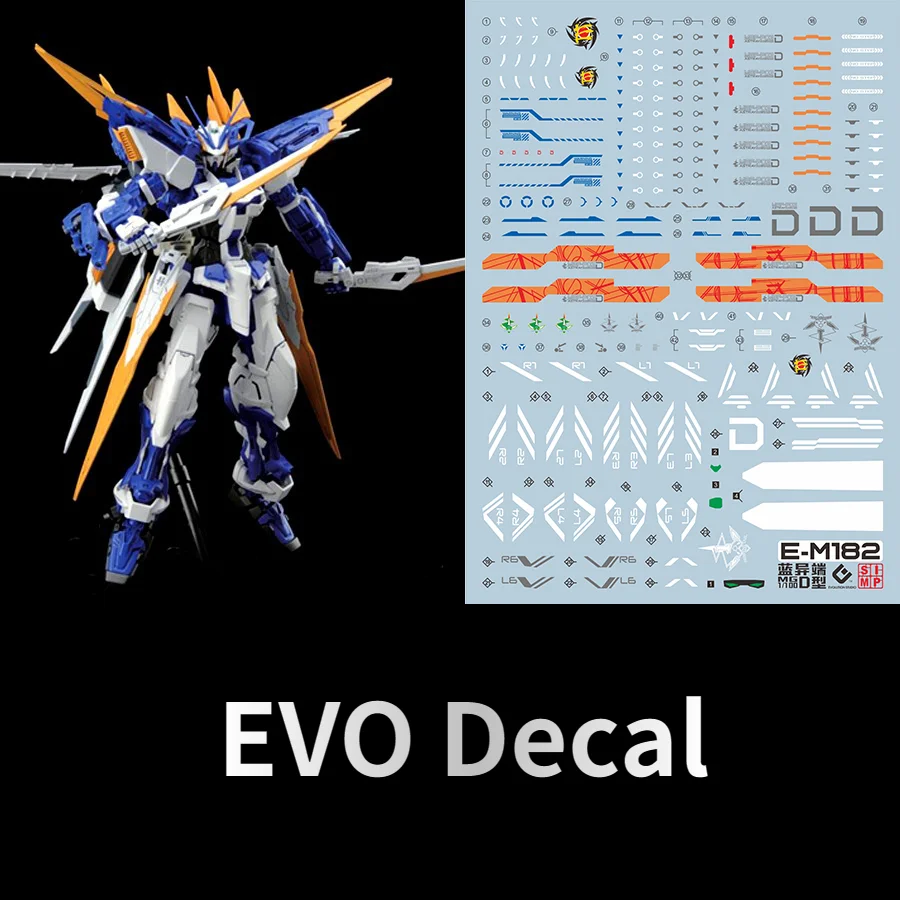 EVO Decal MG182 High Precision Waterslide Decal For MG 1/100 Astray Blue Frame D Hobby Model DIY Marking Accessories