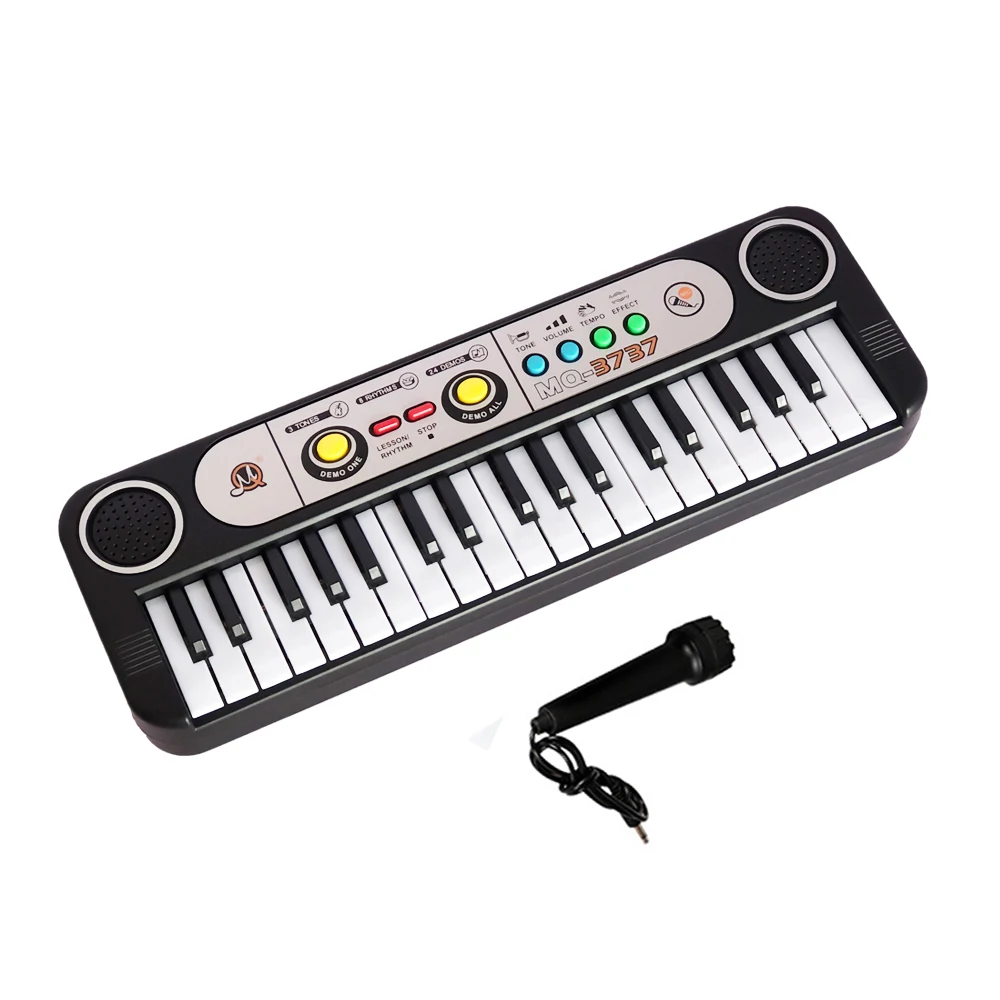 37 Keys Mini Music Toy Kids Electronic Organ Musical Children Keyboard Piano Electronic Digital Piano Toys with Microphone