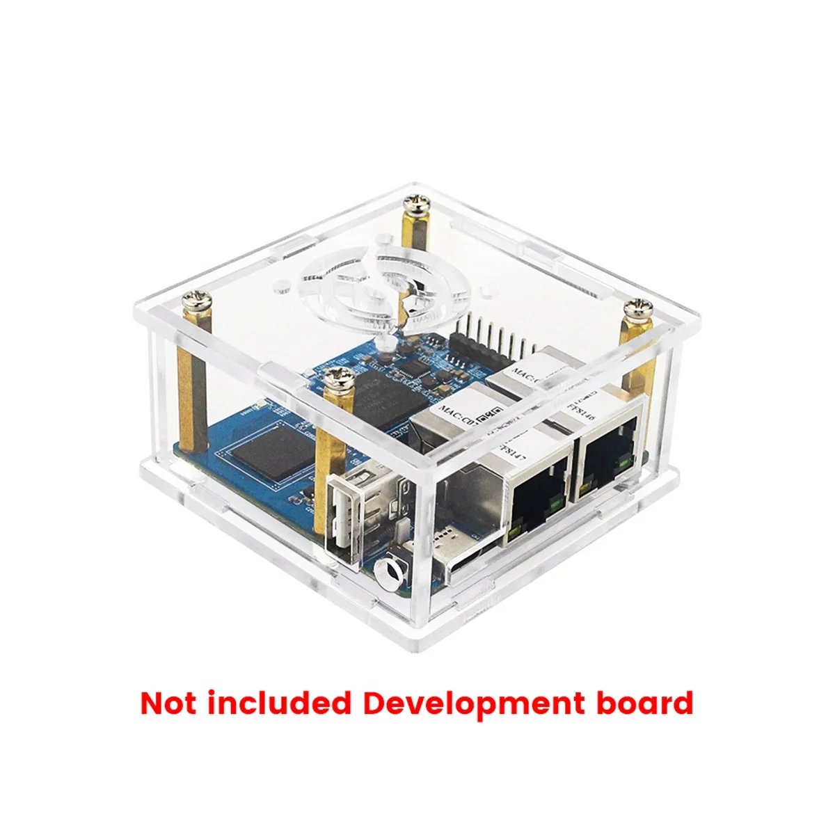 Caso acrílico para laranja pi r1 mais lts, proteção shell sem ventilador, placa de desenvolvimento