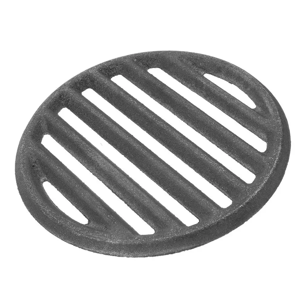 Cast Iron Round Grill Grate Bbq Charcoal Fire Pit Cooking Mesh Portable Outdoor Camping Backyard Grill Accessories 17Cm