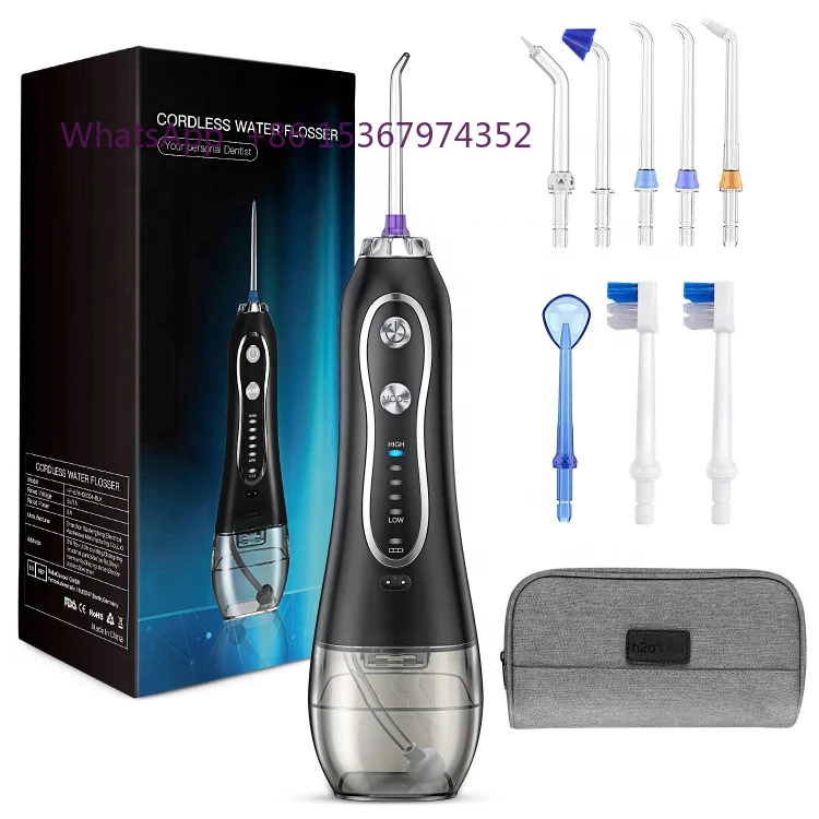 Usb rechargeable water flosser Dental Water Jet 300ML Water Tank Waterproof Teeth Cleaner portable oral irrigator h2ofloss