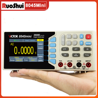 VICTMini Digital Multimeter 30000 Counts True RMS AC/DC 1000V Desktop Multimetro 300MHz Electrician Transistor Capacitance Test