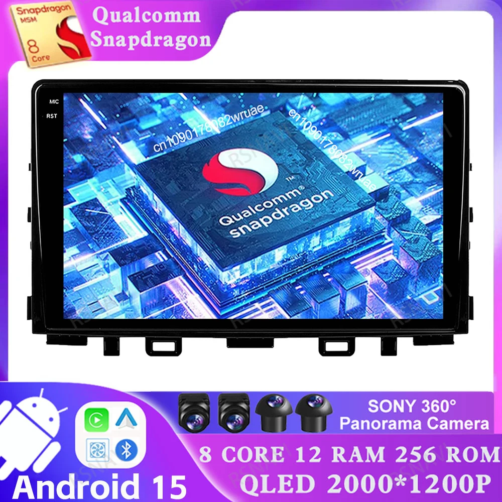 Android 15 For Kia RIO Stonic YB 2016 2017 2018 2019 2020 2021 2022 H7 Led Golf Mk5 CAR WINDSHIELD SUNSHADES Navigation Parkside