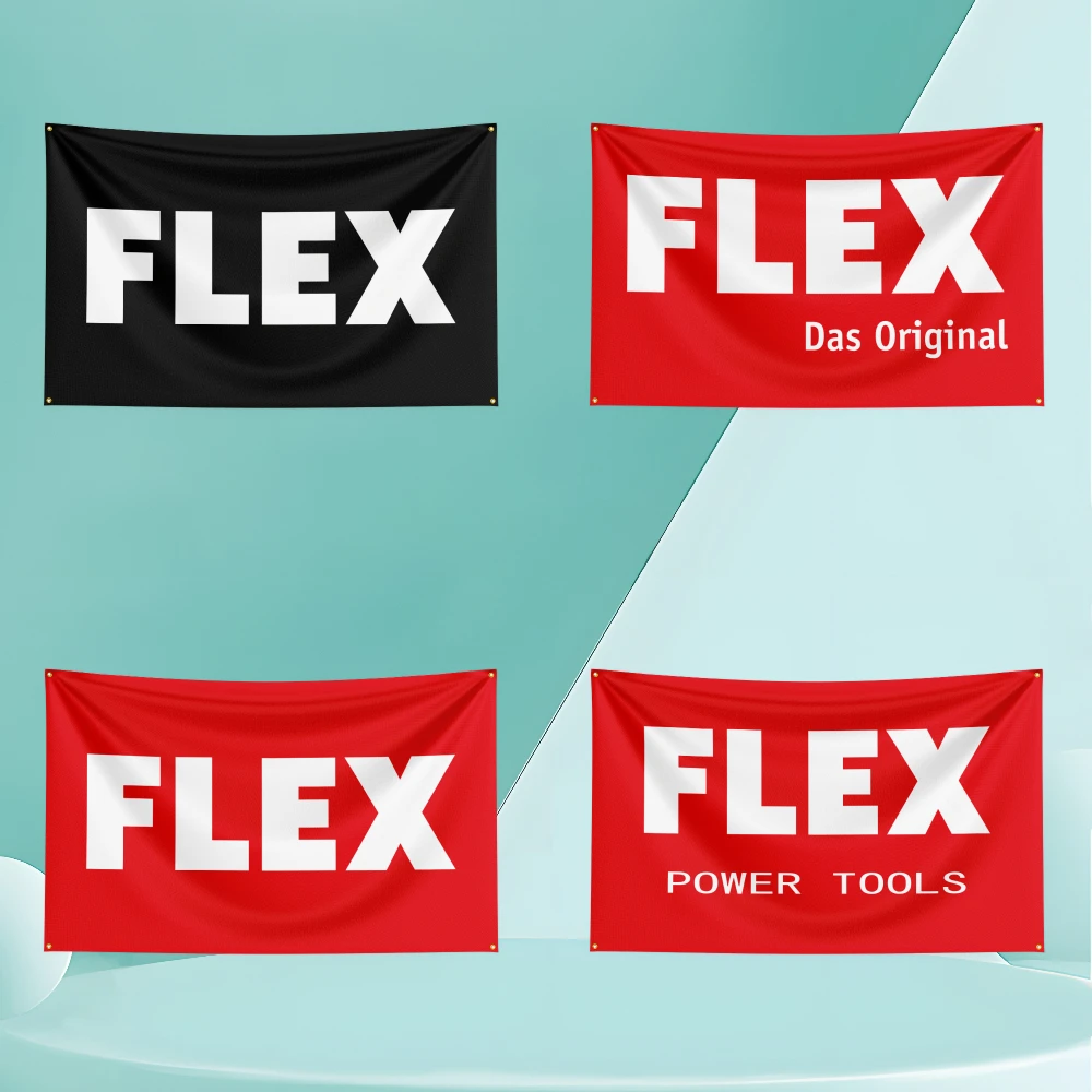 

F-F-LE-XS Flag Banner 3x5ft with Brass Grommet HD Printing Exhibition Garage Background Wall Tapestry Bedroom Decoration