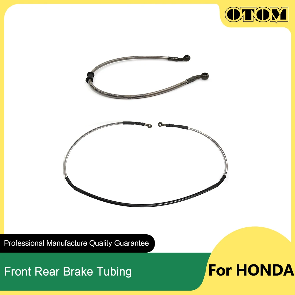 OTOM 2020 오토바이 브레이크 튜브 전면 및 후면 브레이크 케이블 오일 파이프 꼰 호스 라인, 혼다 야마하 CR CRF YZ YZF 125 250 450
