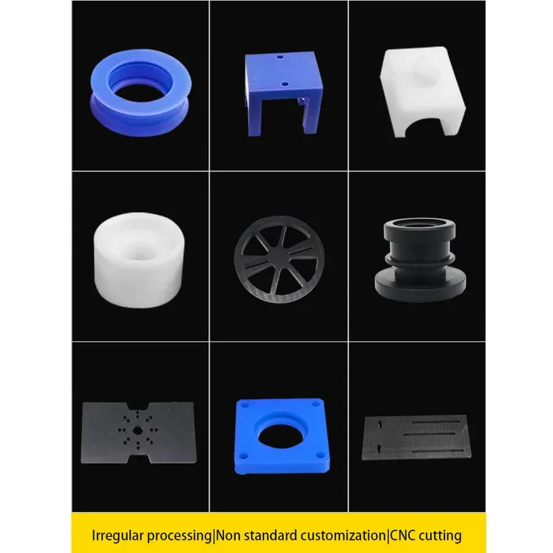 Black Beige Green PA6 Nylon Cushion Block Pad 8mm to 45mm Thick Machining Material 100x100-300x300mm Size Industrial Plastic