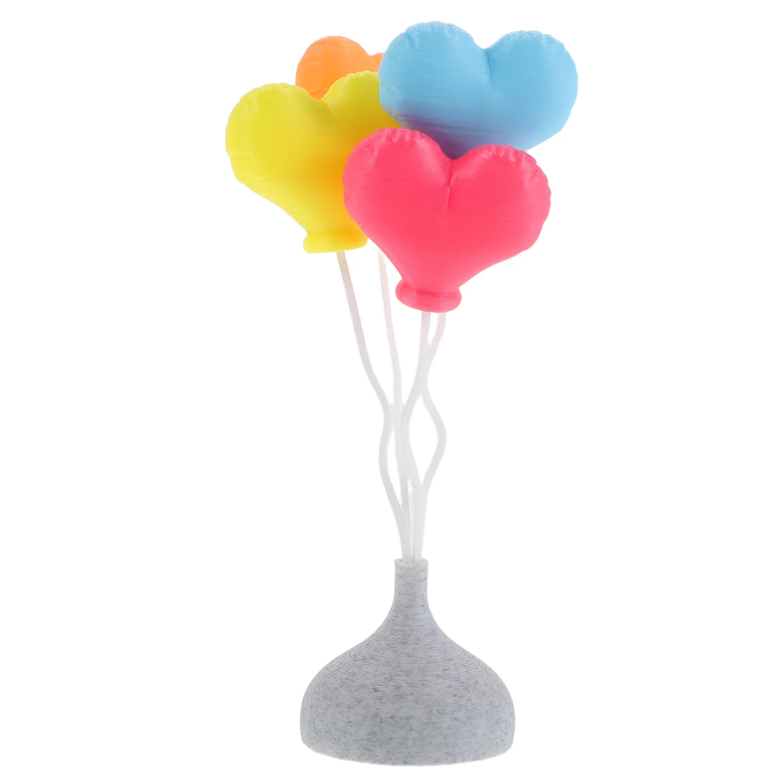Palloncino in miniatura per casa delle bambole Decorazione a forma di cuore Scena di festa di San Valentino Decorazione di palloncini piccoli Puntelli per casa in miniatura