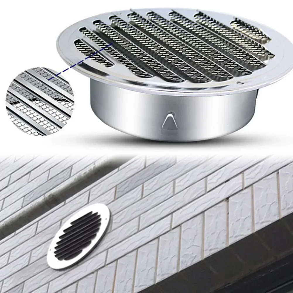 

Stainless Steel Round Louver Air Vent, Air Outlet, Ange Hood Air Vent, Wall Grille, Round Ducting, Ventilation Grilles, Bathroom