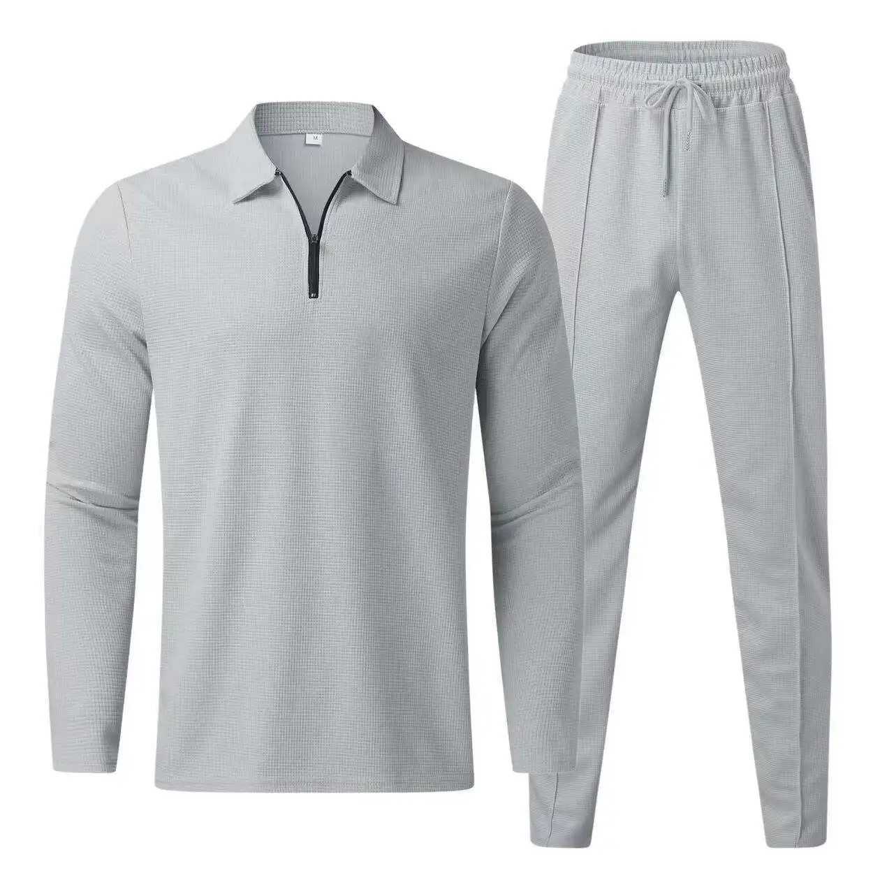 

Casual Long Sleeve Long Pants Two-Piece Set Men's Sportswear Wish Independent Station Cross-Border Summer Collection
