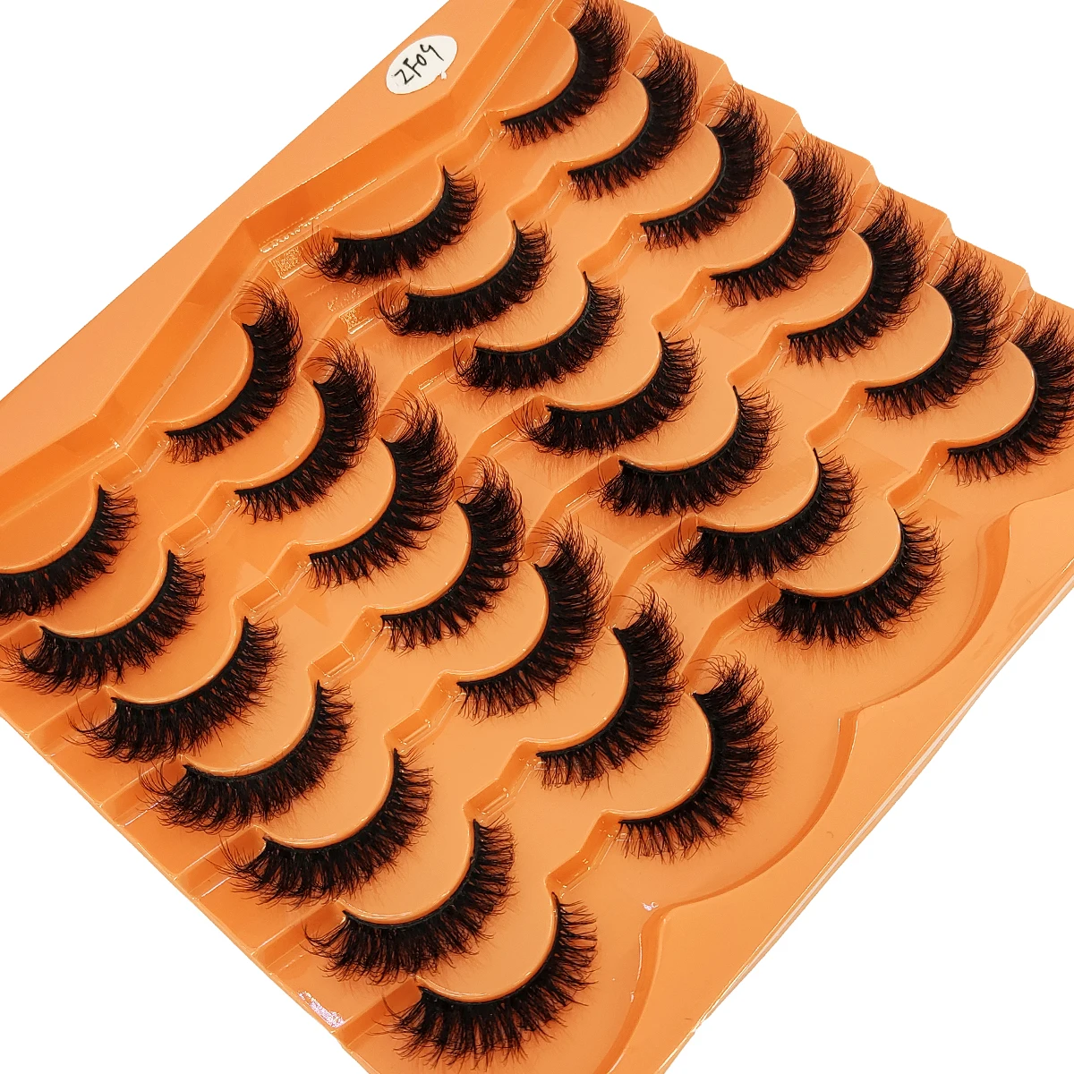 Novos 14 pares de maquiagem de cílios, cílios postiços de vison artificial 3D macios e fofos, cílios naturais