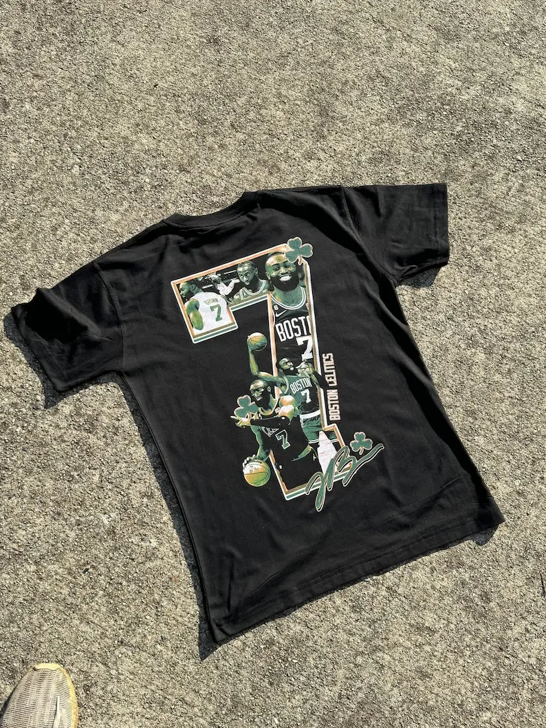 Jaylen Brown TeeHandmade Vintage StyleUnique PrintSports FashionRetro BlackStreet Wear  Gift For Basketball Fans tshirt