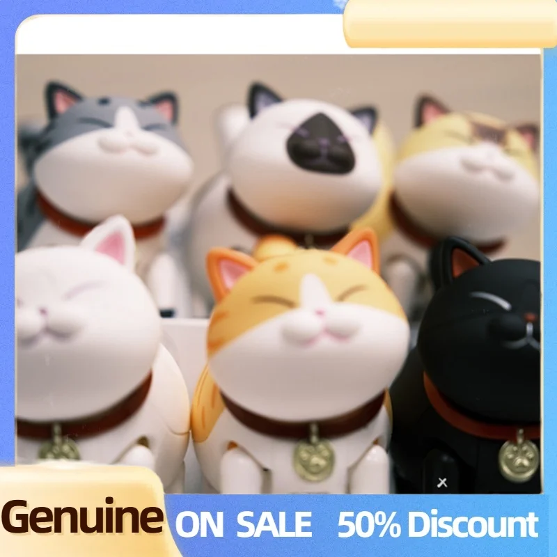 

Genuine Electric Walking Cat Series Anime Figure Walking Animal Decor Action Figures Collection Cute Toys Kid Funny Gifts