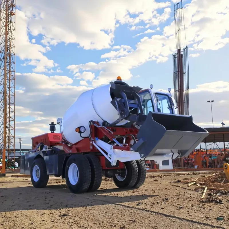 Self Loading Mixer Machine Trailer Truck 3.5CBM Self Load Concrete Mixer 3.5m3 Self Loading Cement Concrete Mixer Truck