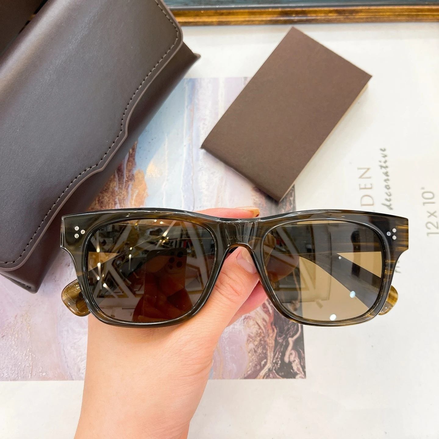 Винтажные прямоугольные очки для улицы, мужские и женские классические брендовые дизайнерские солнцезащитные очки OV5524 для женщин, BIRELL lentes de sol para hombre