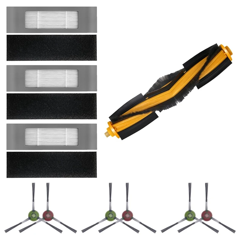 Untuk Ecovacs Deebot OZMO T8, T8 + suku cadang Robot vakum sikat sisi utama Aksesori Filter Hepa