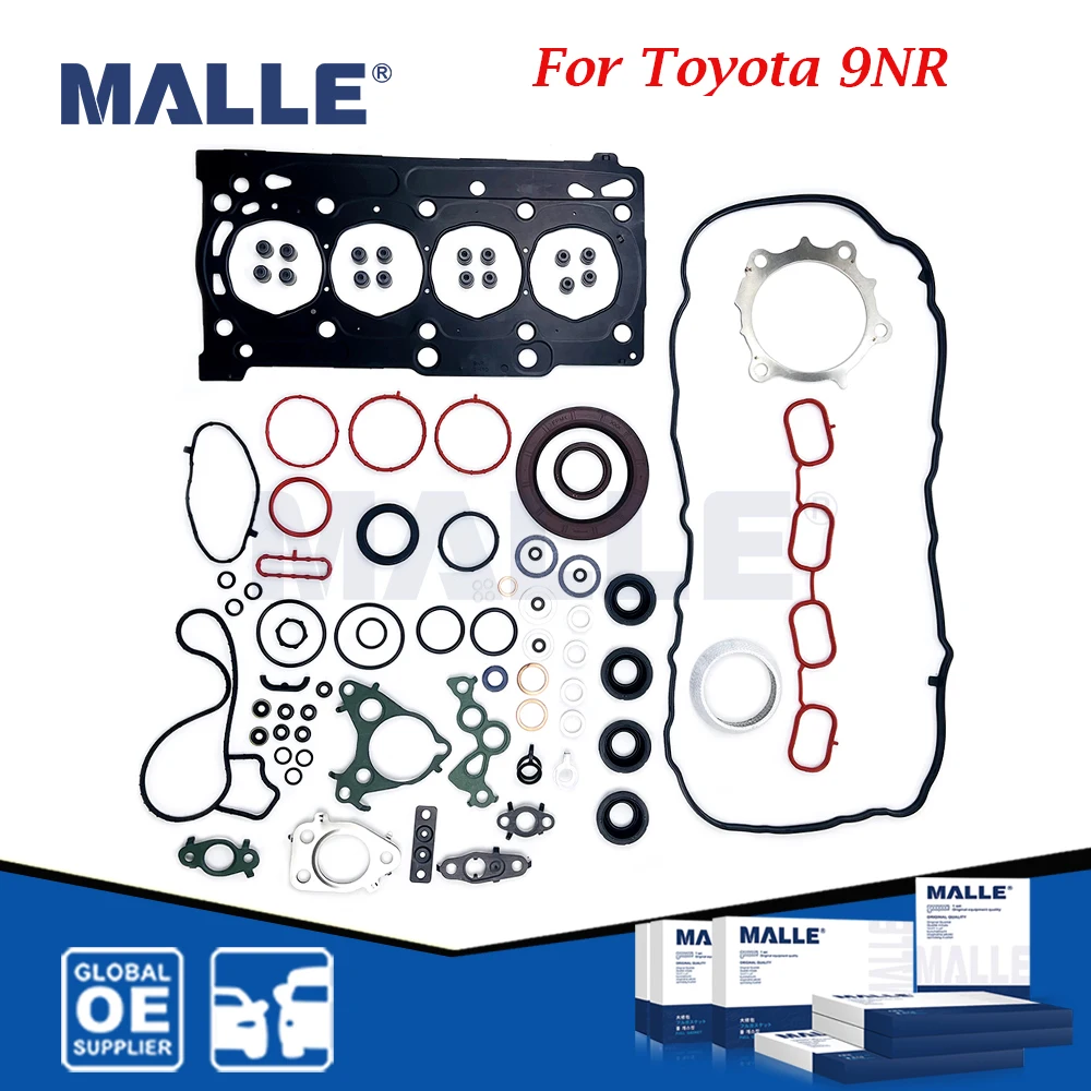 

9NR Engine Cylinder Overhaul Gasket Kit For Toyota Corolla ZRE18 Ralink E18 2016-2019 Auto Parts Car Accessories 04111-0Y120 Set