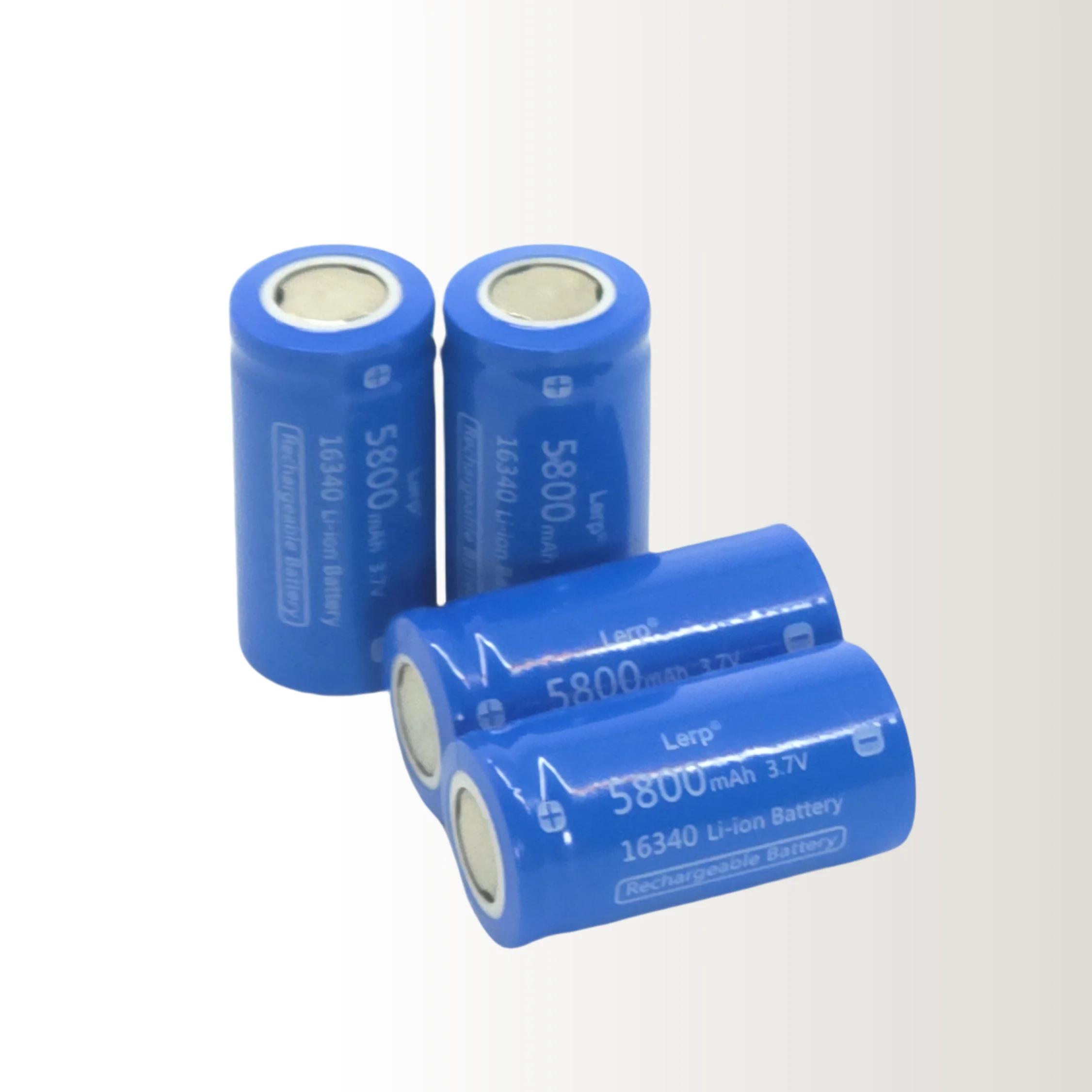 16340 Rechargeable Battery 3.7V 5800mAh Li-ion Lithium Batteries for LED Flashlight Solar Light Electric Tools High Capacity