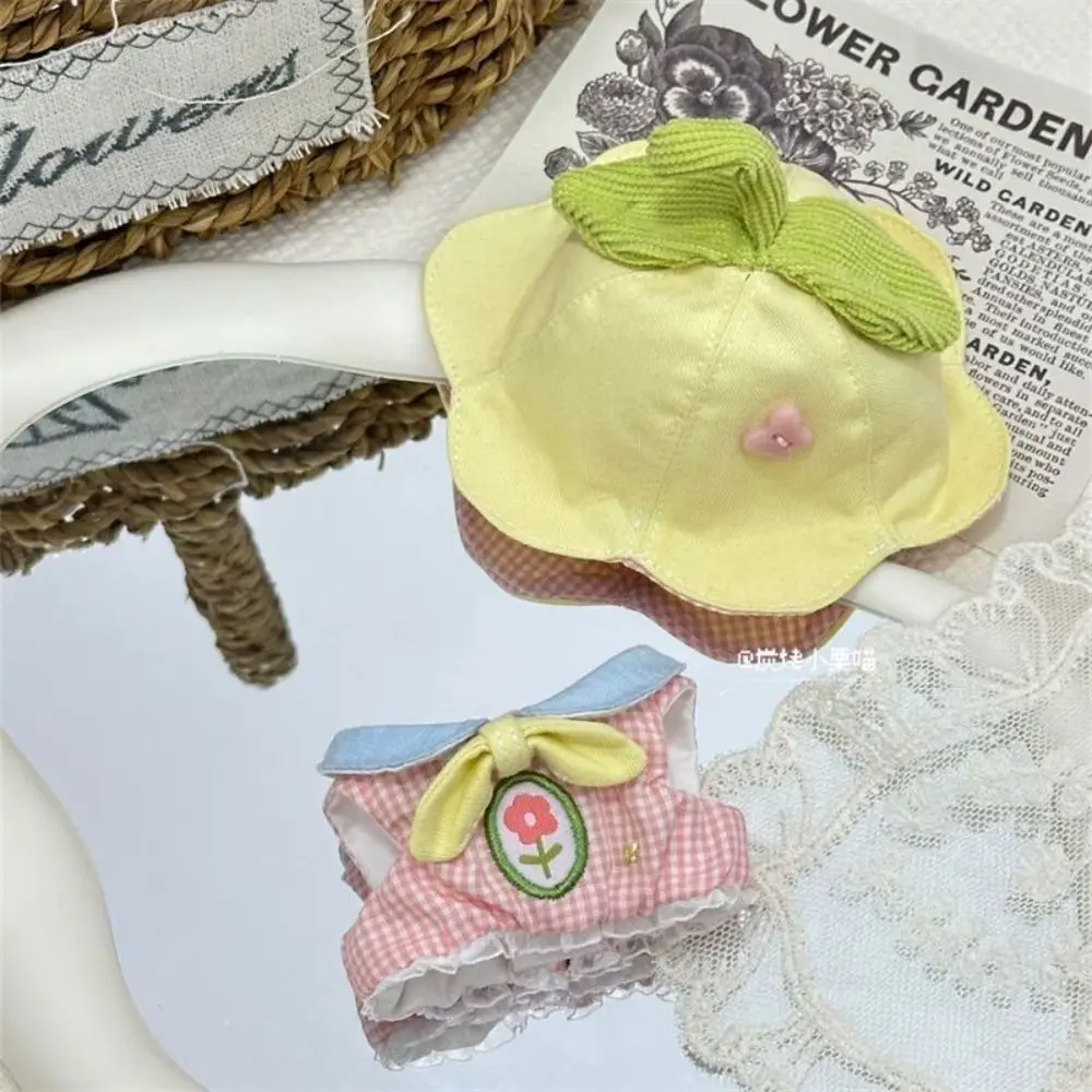 Peleles de algodón para muñeca de 10CM, ropa en miniatura de algodón suave, traje de muñeca de peluche, Mini ropa para muñeca con diseño de dibujos animados