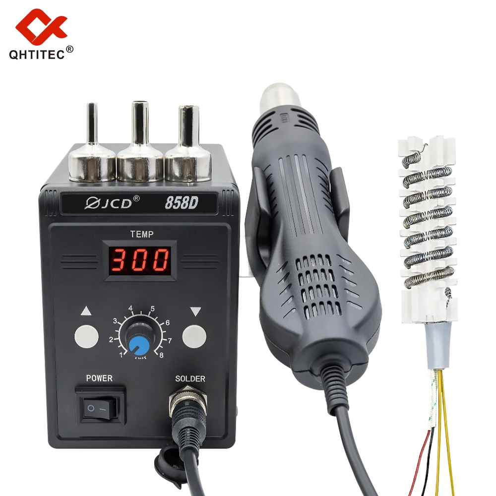 JCD heteluchtpistool 858D BGA rework soldeerstation hittepistool 220V 700W föhn voor solderen SMD SMT lasreparatieset
