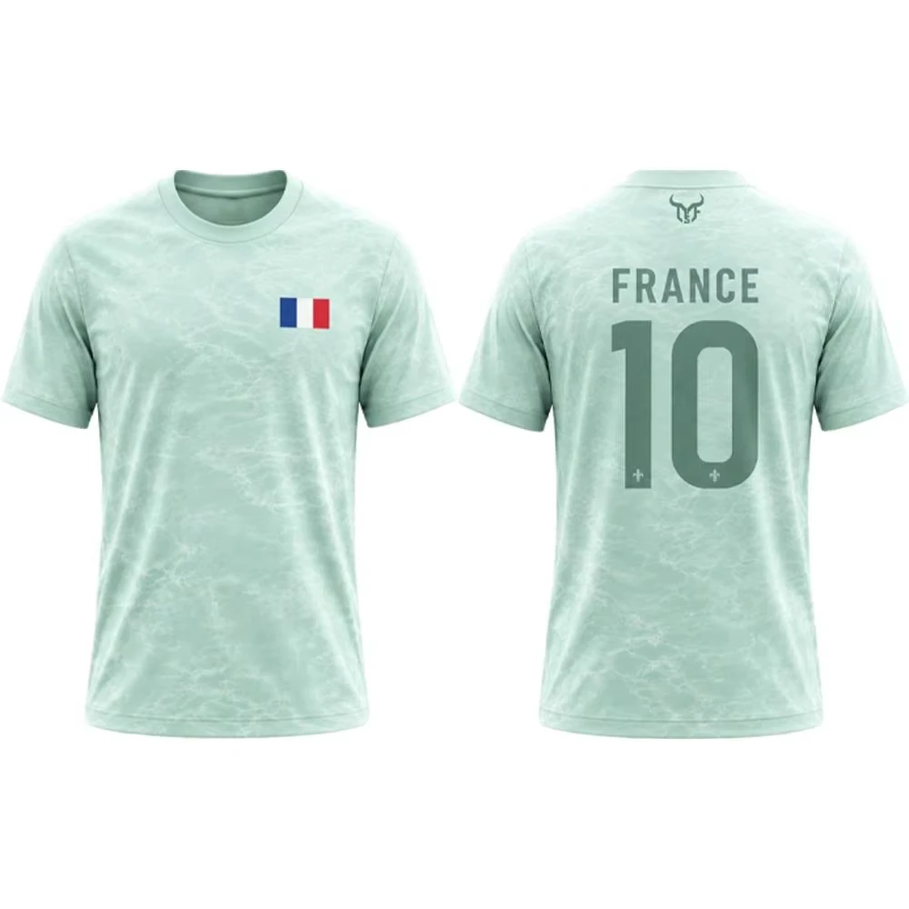 France Flag Print Outdoor Sport Tees Men T Shirt Women Tee Boys Top Children Parent Child Quick Dry Short Sleeves Kids Tshirt