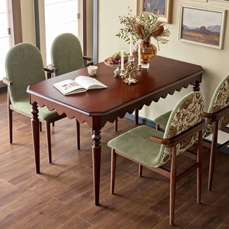 

Luxury House Dining Tables Solid Wood Living Room Square Dining Tables Kitchen Interior Mesas De Jantar Kitchen Furniture