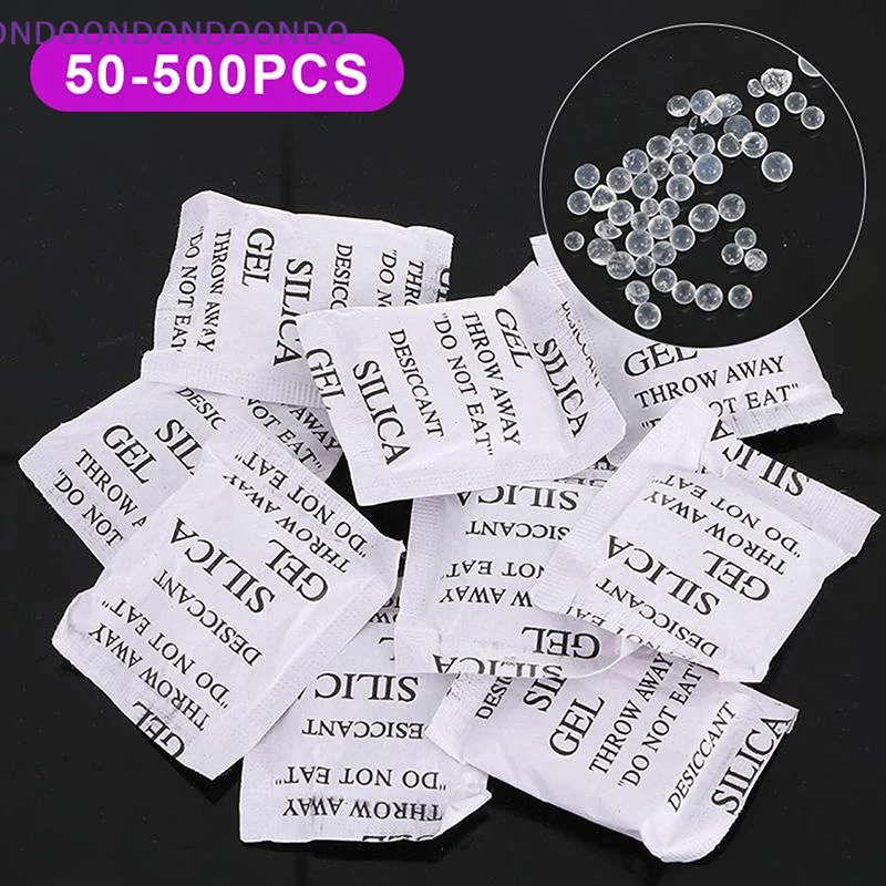 50-500 Paket Silika Gel Desika - Food Storage Non Toxic ulasan dan harga