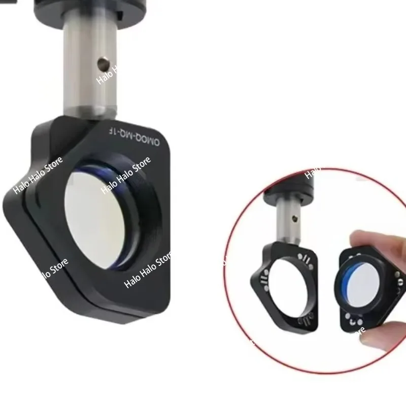 Black Anodized Aluminum Alloy Magnetic Quick-Release Lens Mount Optical Mirror Holder SM1 Thread M4 Bottom Mount